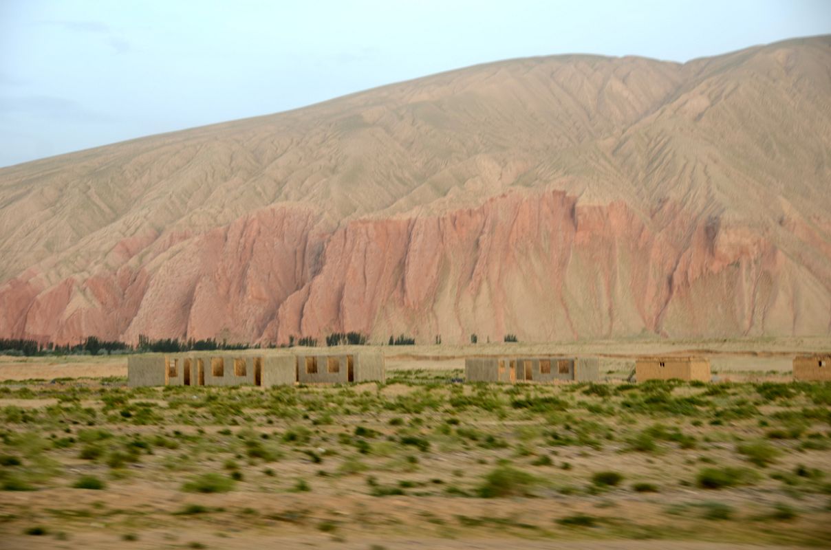 05 Eroded Red Hills From Highway 219 Just After Leaving Karghilik Yecheng
